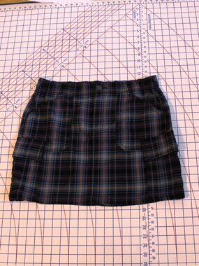 SO Plaid Mini Skirt Cargo Pockets Size 11 Juniors